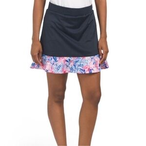 Stella Parker Navy Mermaid Bottom Tummy Control Skort Sz M NWT